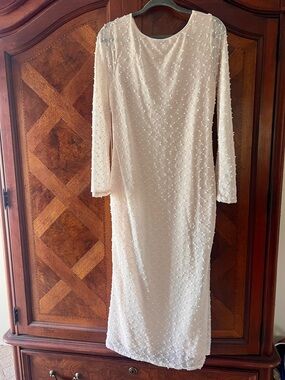 Ivory Sweater Long Sleeve Dress